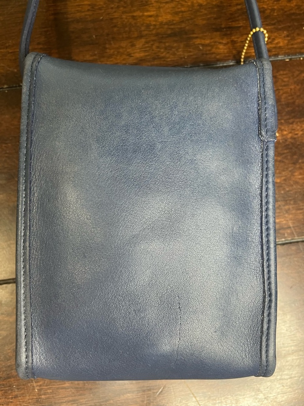 Vintage Coach Blue Leather Scooter Bag - Picture 15 of 15